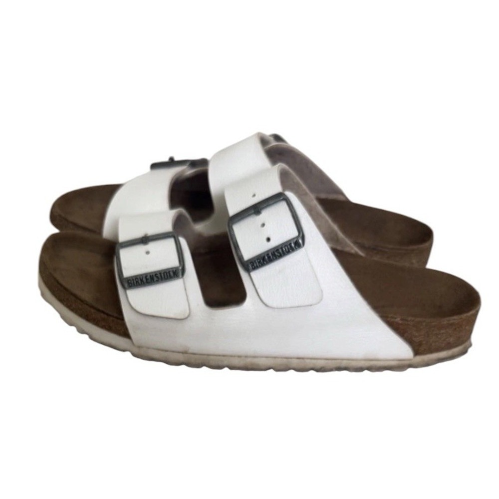 Birkenstock Arizona Birko Flor White Sandals EU 40 US 9